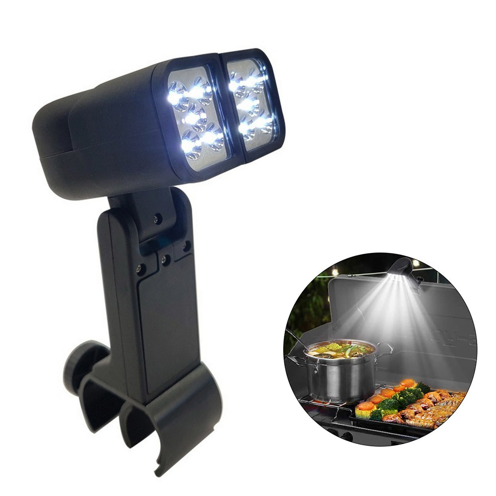 dropship Portable BBQ Grill Light LED Lights Flashlight Lighting Lamp with Handle Mount Clip for Barbecue Grilling Outdoor Accessory