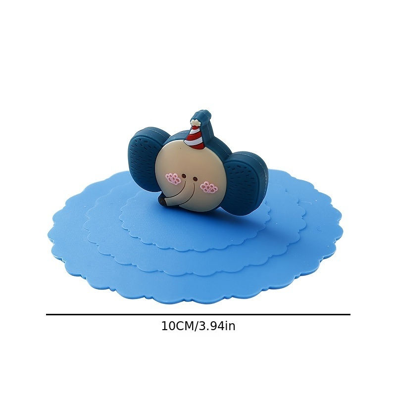 dropship 1pc Creative Silicone Cup Cover With Leak-proof And Dustproof Design; Suitable For Ceramic Tea Cup And Water Cup; Sealed Bowl Lid For Multi-purpose Use