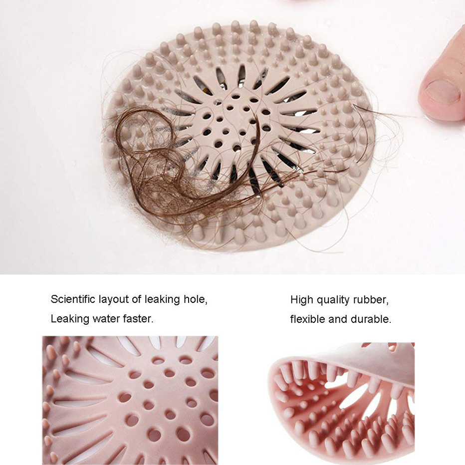 dropship Bathroom Hair Sink Filter Floor Drain Strainer Water Hair Stopper Bath Catcher Shower Cover Clog Kitchen Sink Anti-blocking