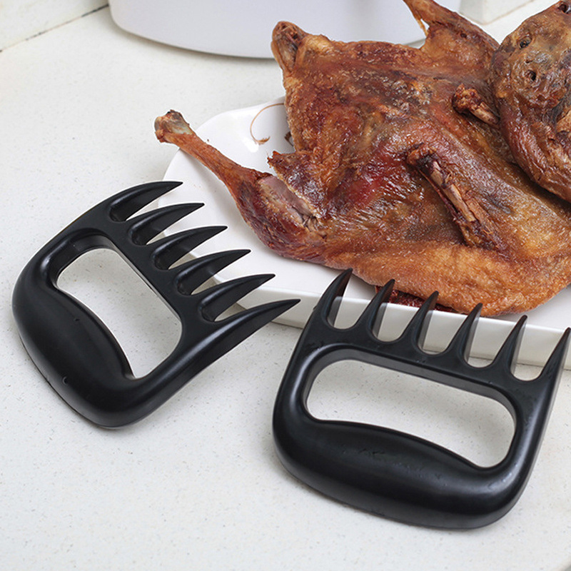 dropship A pair of Multi-Functional Plastic Bear Claw Meat Shredder Barbecue Meat Shredder Paw BBQ Barbecue Tool Anti-scalding Meat Distributor
