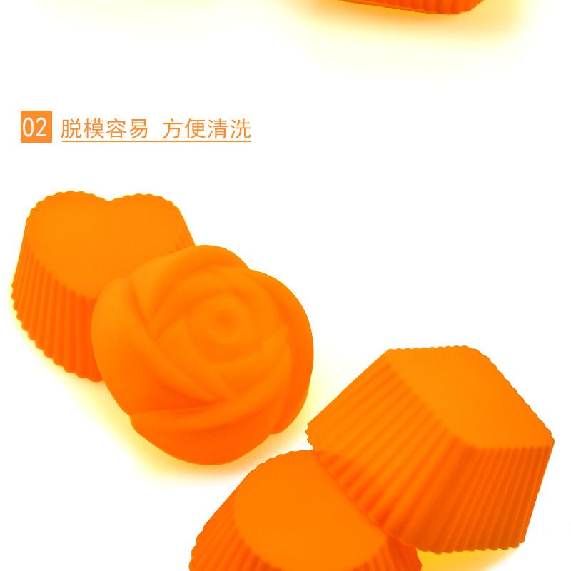 dropship 5pcs/Set Silicone Cake Mold Round Shaped Muffin Cupcake Baking Molds Kitchen Cooking Bakeware Maker DIY Cake Decorating Tools