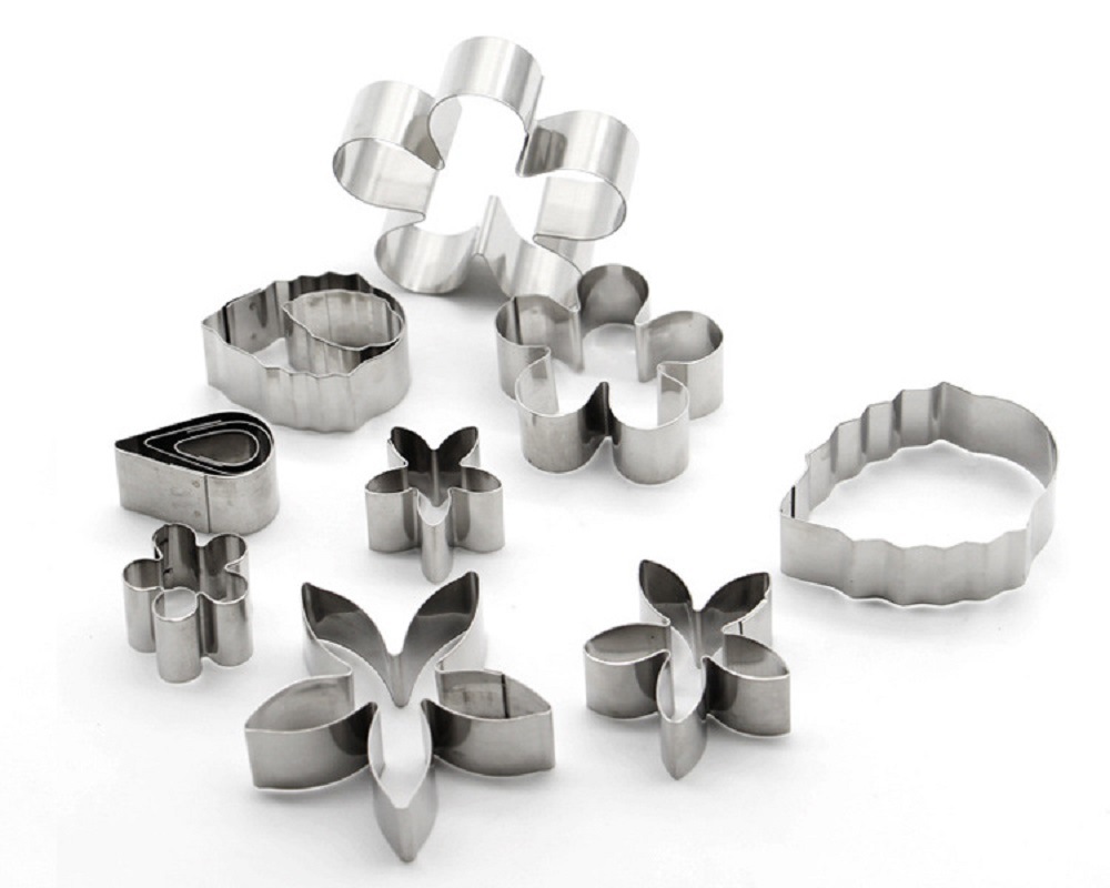 dropship 12 Pieces Cookie Cutters Biscuit Cutters Flowers Leafs Fondant Cutters Cake Decoration Tool
