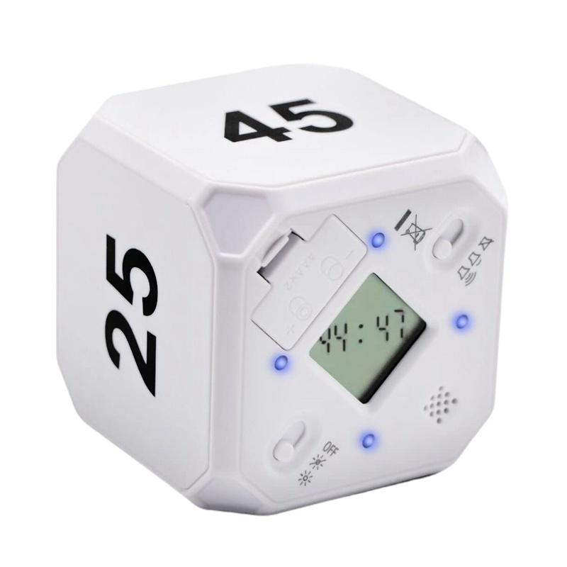 dropship Cube-Timer Kitchen Timer Gravity Sensor Flip Meditation Timer For Time Management And Countdown 5-15-25-45 Min