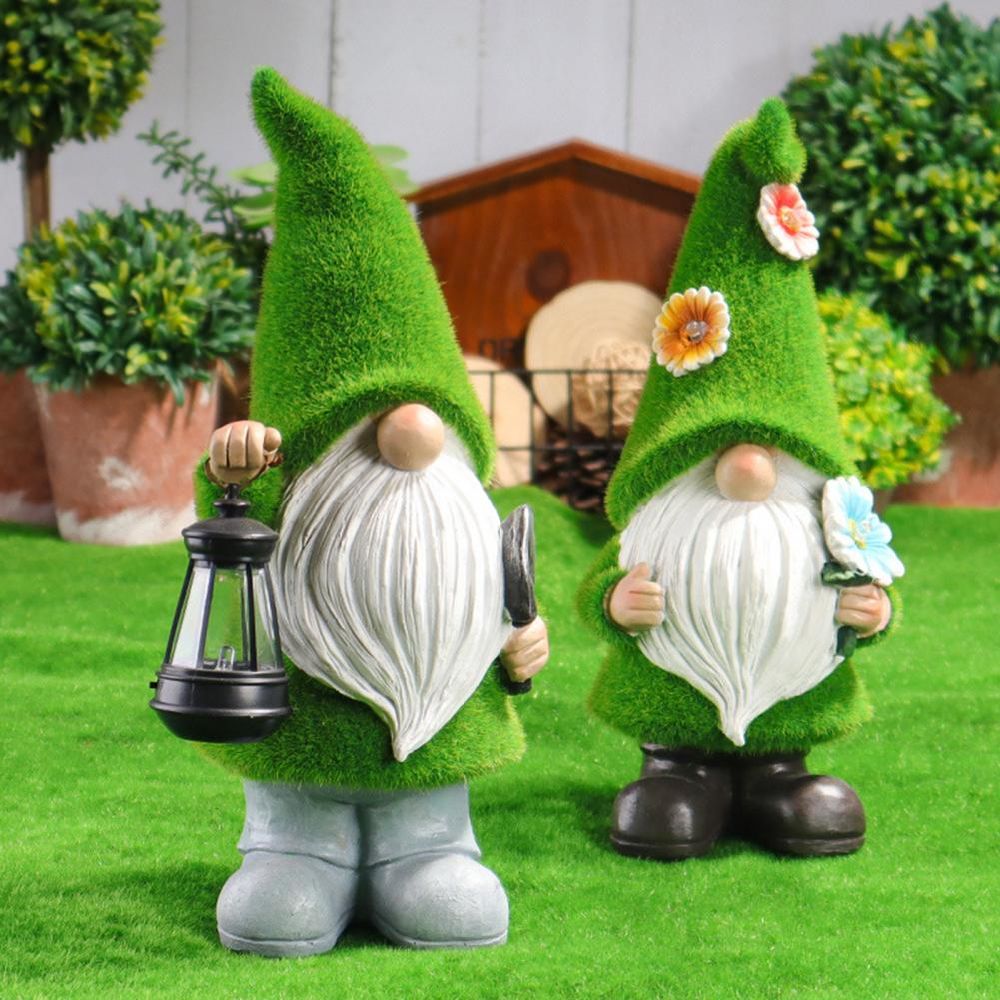 dropship Gnome Night Solar Light Flower Decor Dimming Built-in Photoreceptor System Automatic Garden Decoration Fairy Desk Solar Light