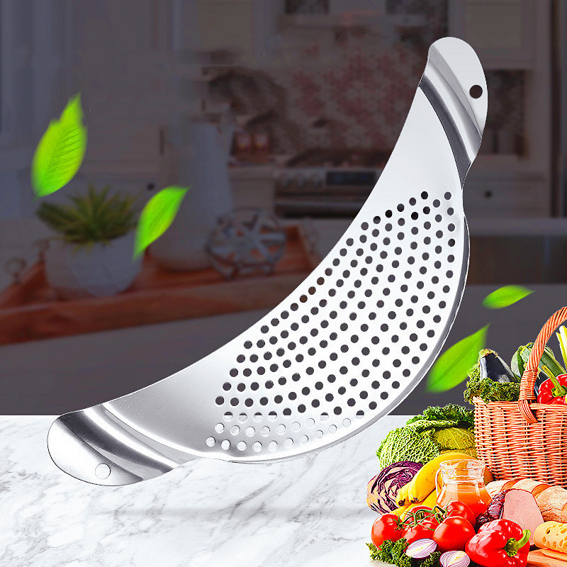 dropship 1pc Strainer Drain Leakproof Washing Rice Baffle Sieve Vegetable Fruit