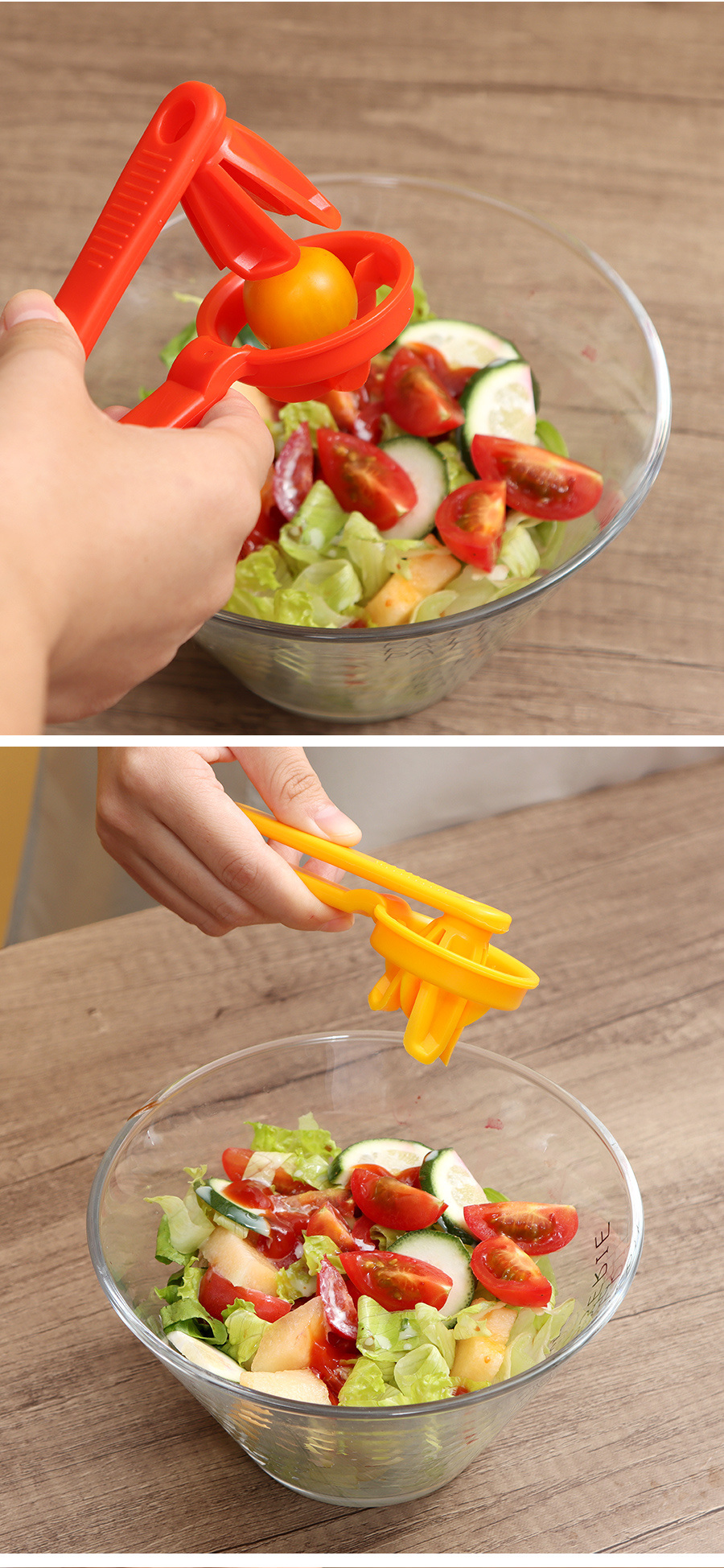 dropship 1pc Tomato Slicer Cutter Grape Tools Cherry Kitchen Pizza Fruit Splitter; Small Tomatoes Accessories Manual Cut Gadget