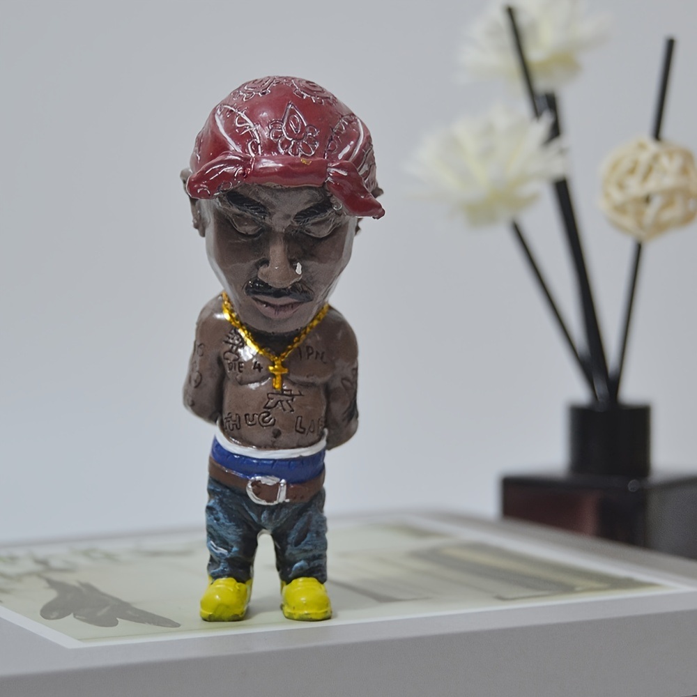 dropship 1pc; Hip Hop Legend Commemorative Statue Resin Crafts Ornament