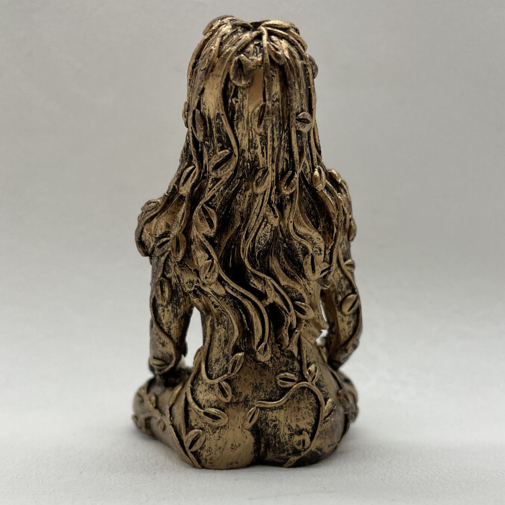 dropship Mother Earth Statue Mini Gaia Fairy Decorative Buddha Statue Decorative Figurines Goddess Healing Chakra Meditation Home Decor