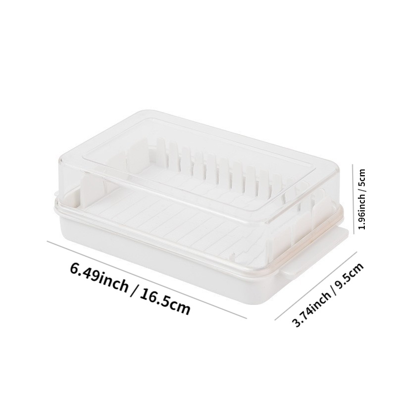 dropship 1pc Butter Preservation Box, Food Preserving Container Box, Dividable Butter Pan With Lid, Sealing Butter Pan, Kitchen Gift