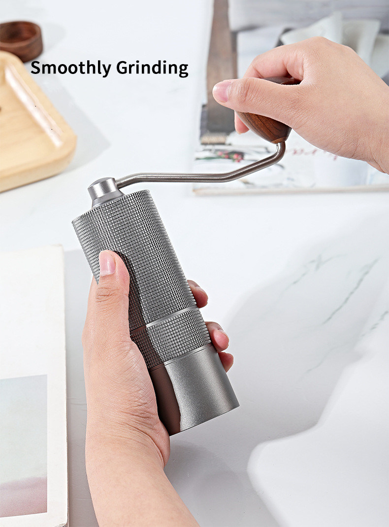 dropship Portable Manual Coffee Bean Grinder High Quality CNC Stainless Precision Steel Core Bean Crusher Kitchen Supplies