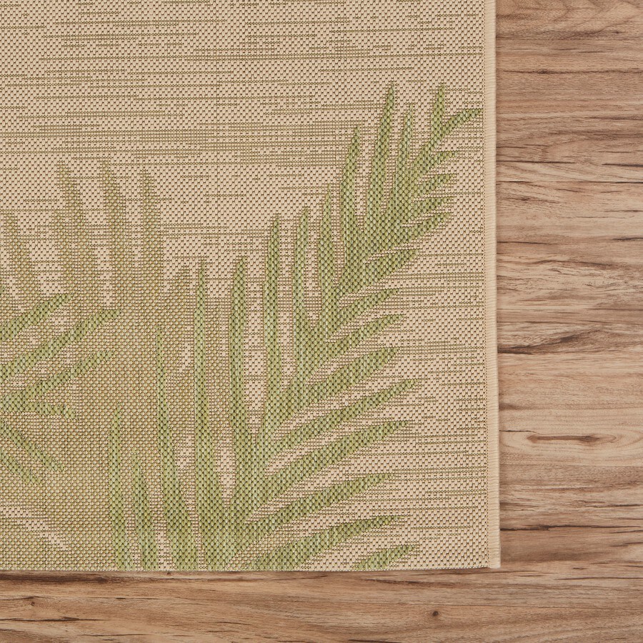 dropship Home Decor Indoor/Outdoor Accent Rug Touch Of Palm Accent Rug