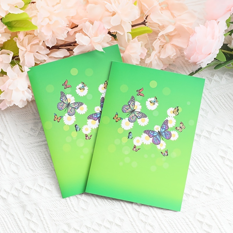 dropship 2pcs 3D Butterfly Greeting Card for mother's day; gifts for mom and wife