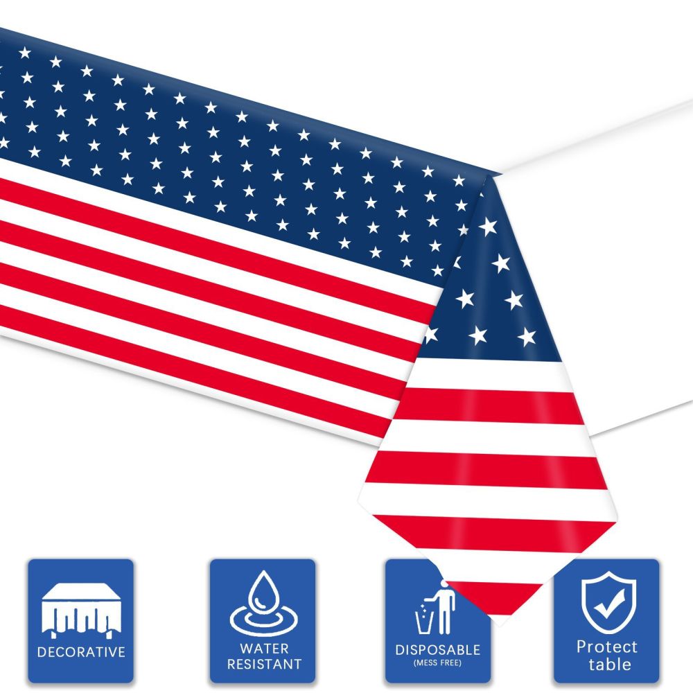 dropship American Independence Day Hat Balloon National Flag Disposable Tableware Set Happy 4th Of July USA National Day Party Decor