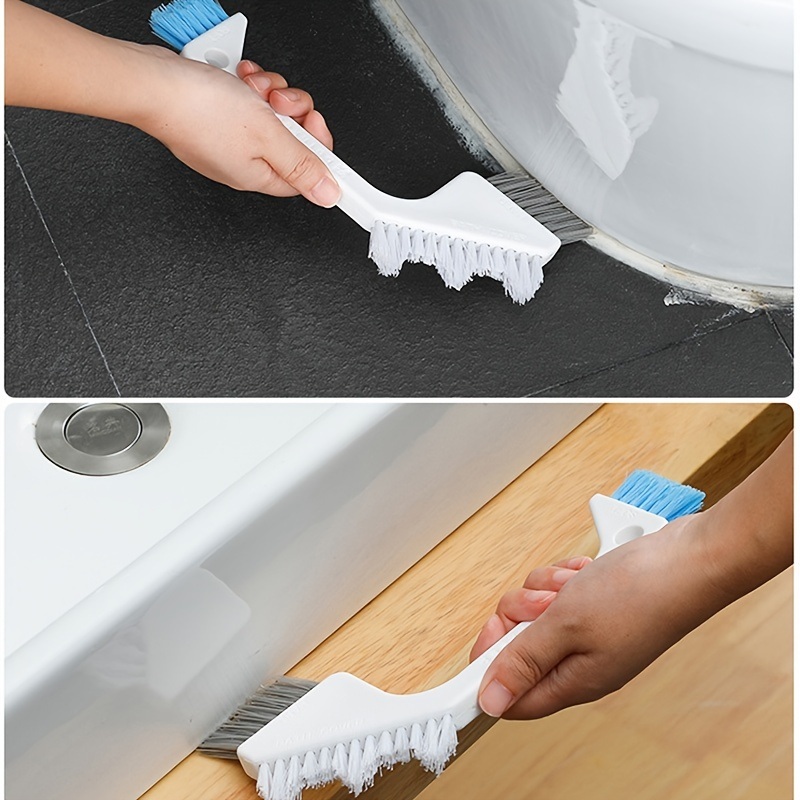 dropship 1pc Bathroom Brush; Tile Corner Crevice Brush; Multifunctional Cleaning Brush; Floor Drain Brush 9.06"x4.13"
