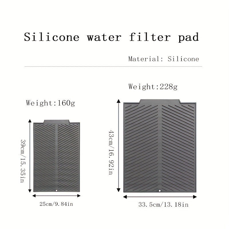 dropship 1pc Silicone Draining Board Mat, Folding Draining Mat, Large Drain Pad, Eco-Friendly Drainer Mat Heat Resistant Pot Mat Dishwasher Safe Trivet Mat, Kitchen Accessories