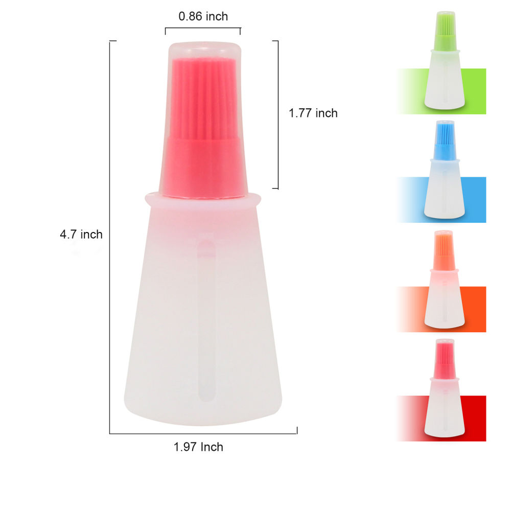 dropship Silicone Flat-bottomed Barbecue Oil Bottle Brush BBQ Brushes