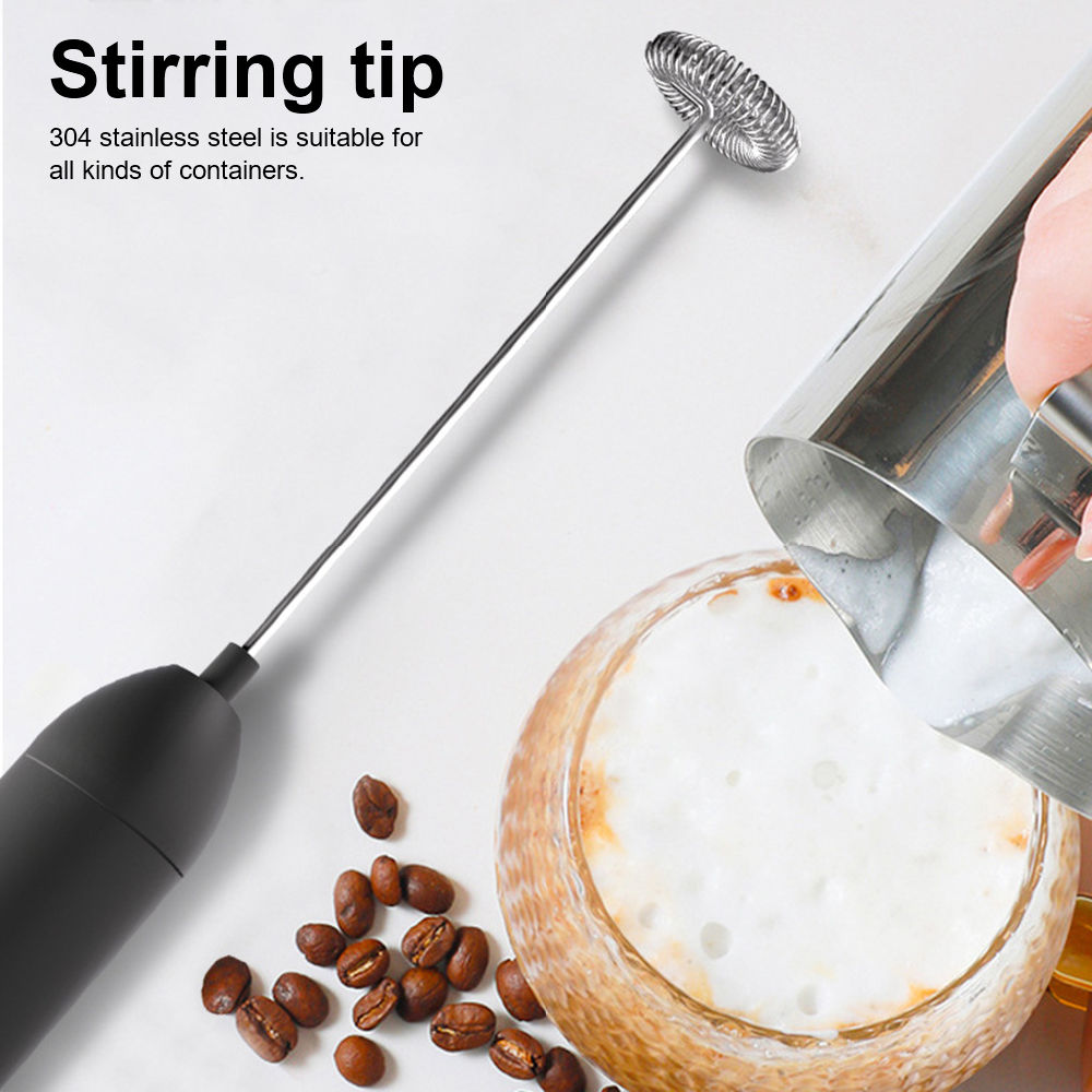 dropship Electric Milk Frother Kitchen Drink Foamer Whisk Mixer Stirrer Coffee Cappuccino Creamer Whisk Frothy Blend Whisker Egg Beater