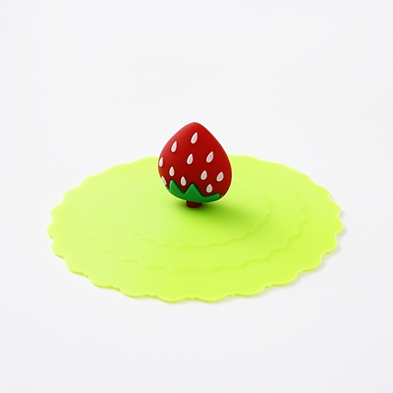 dropship 1pc Silicone Cup Lid; Leak-proof And Dust-proof Ceramic Tea Cup Lid; Sealed Bowl Lid; Multi-purpose Sealed Fresh-keeping Cover