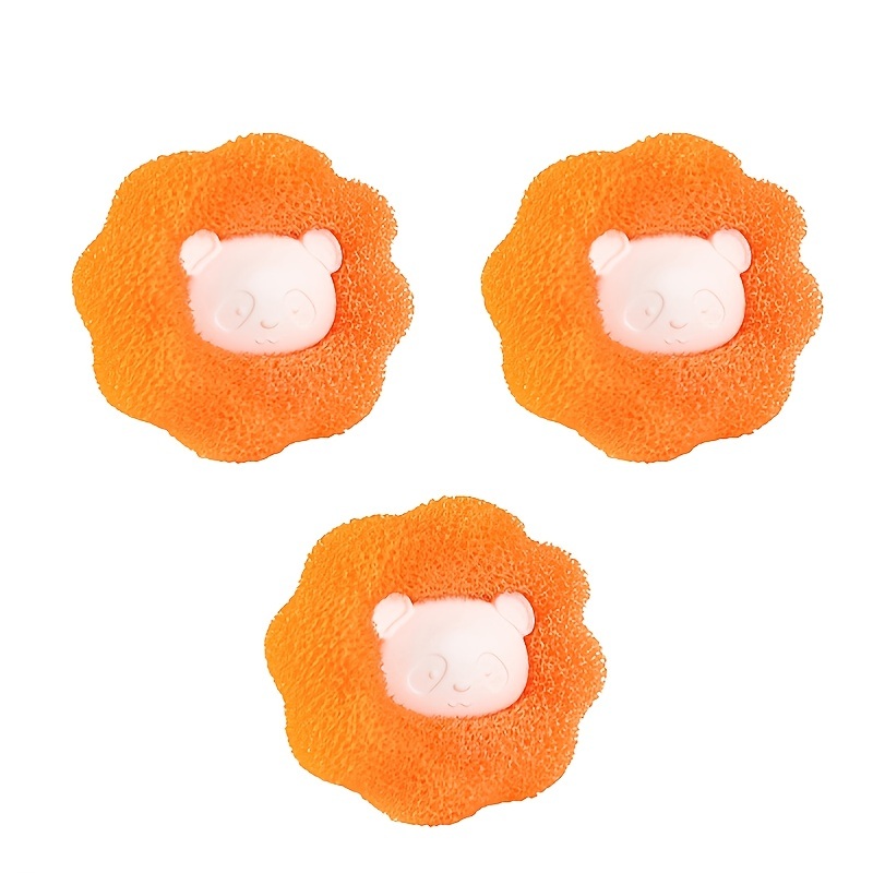 dropship Set Of 3; Washing Machine Cleaner Ball; Powerful Decontamination Magic Sticky Hair Ball