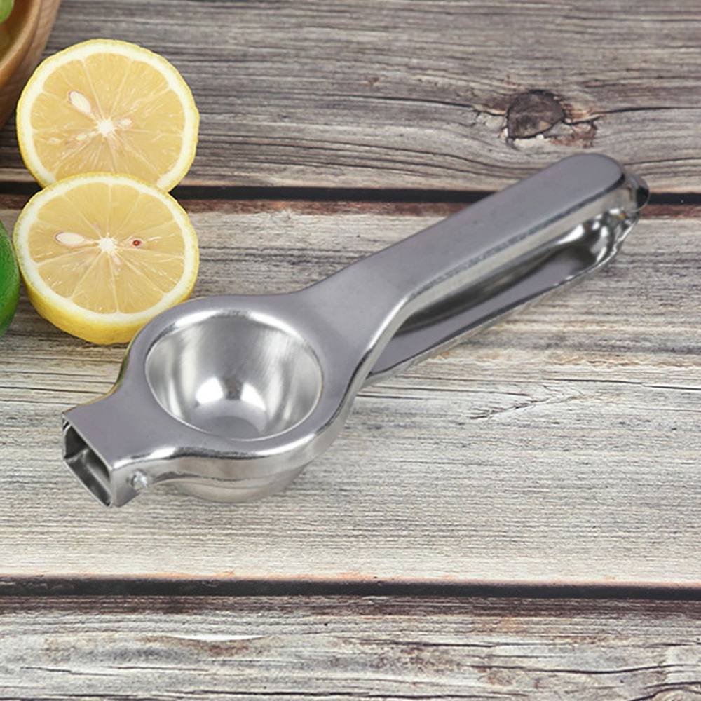 dropship 1pc Stainless Steel Lemon Squeezer Press; Hand Juicer Kitchen Tool