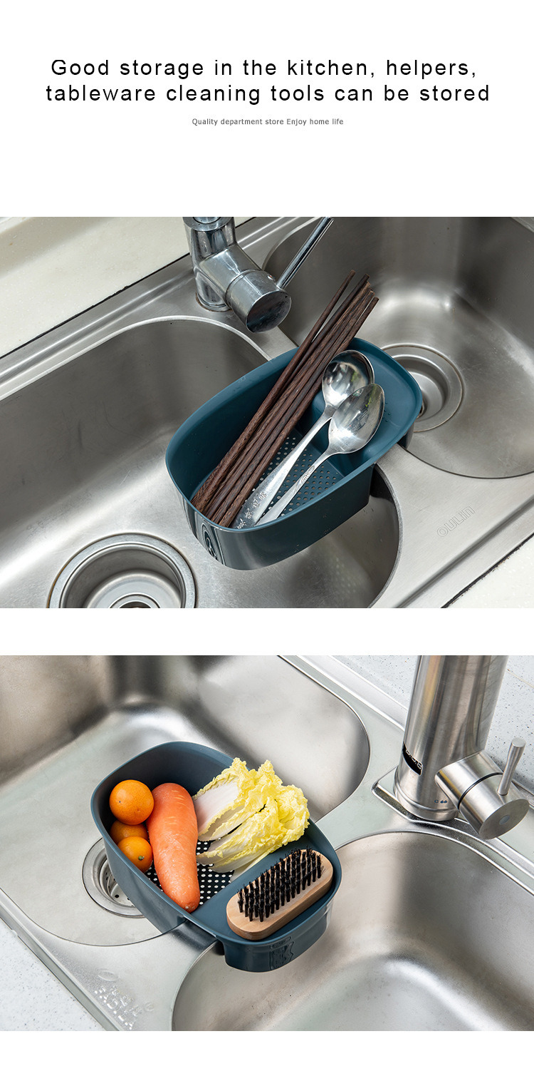 dropship Sink Kitchen Waste Garbage Basket Kitchen Supplies Storage Rack Household Complete Sink Drain Hanging Basket Storage Rack