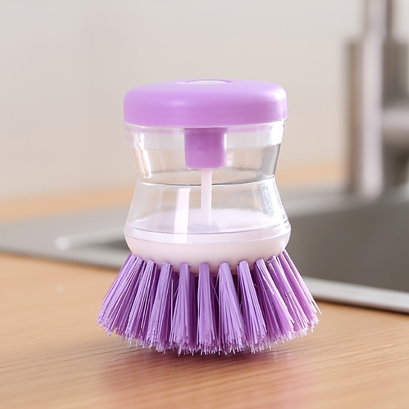dropship Cleaning Brush; A Multi-functional Brush That Automatically Adds Detergent; Used For Washing Dishes; Brushing Pots; And Brushing Basins