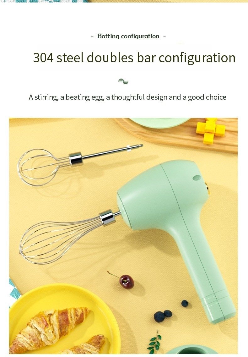 dropship Wireless Portable Electric Food Mixer 3 Speeds Automatic Whisk Dough Egg Beater Baking Cake Cream Whipper Kitchen Tool