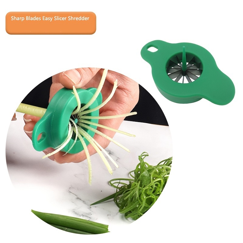 dropship Green Onion Slicer; 1pc Green Onion Shredder; Scallion Cutter; Green Onion Shredder Knife; Shallot Cutter; Kitchen Gadgets