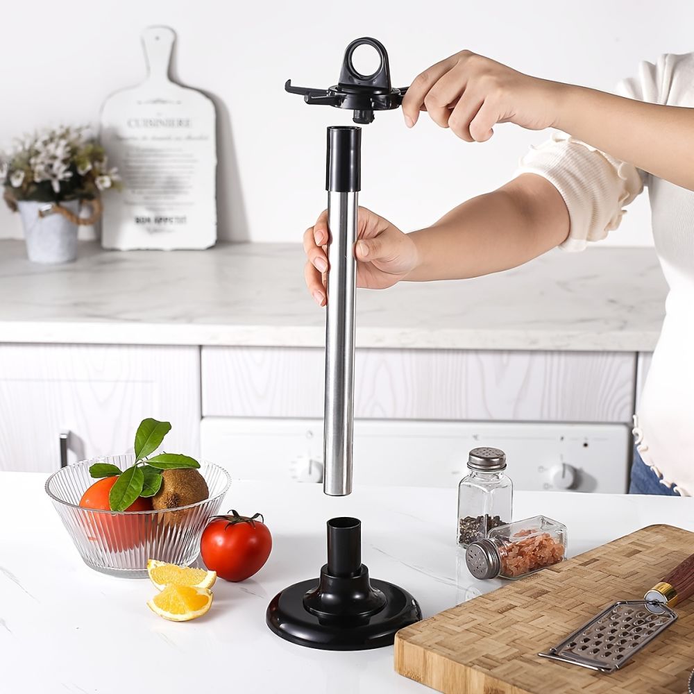 dropship 1pc Kitchenware Storage Rack; Stainless Steel Kitchen Utensil Holder Organizer; Countertop 360 Degree Rotating Utensil Holder For Kitchen Counter
