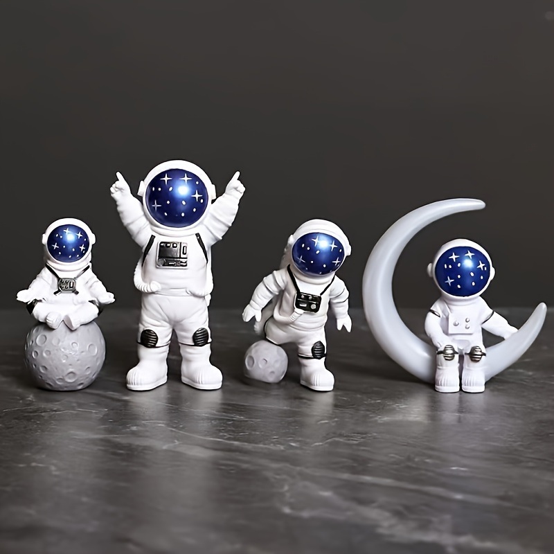 dropship 4pcs Small Creative Astronaut Ornaments; Desktop Ornaments; TV Cabinet Ornaments