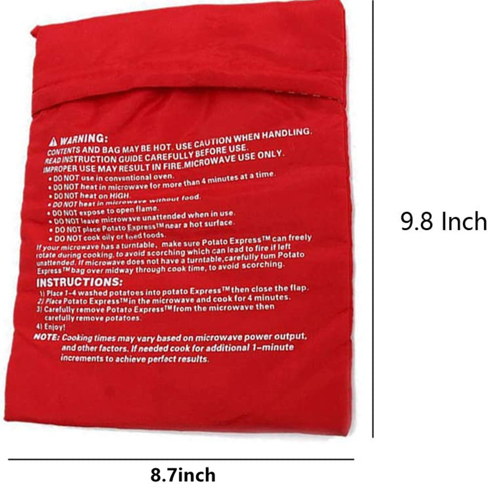 dropship Microwave Roasted Large Potato Pack; Sweet Potato Corn Heating Tool Bag