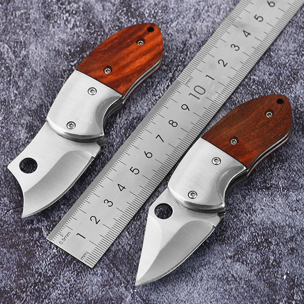 dropship Mini Folding Pocket Knift; Hunting Tactical Knife Self-defense EDC Fixed Blade Knives; Jackknife Survival Camping Equipment