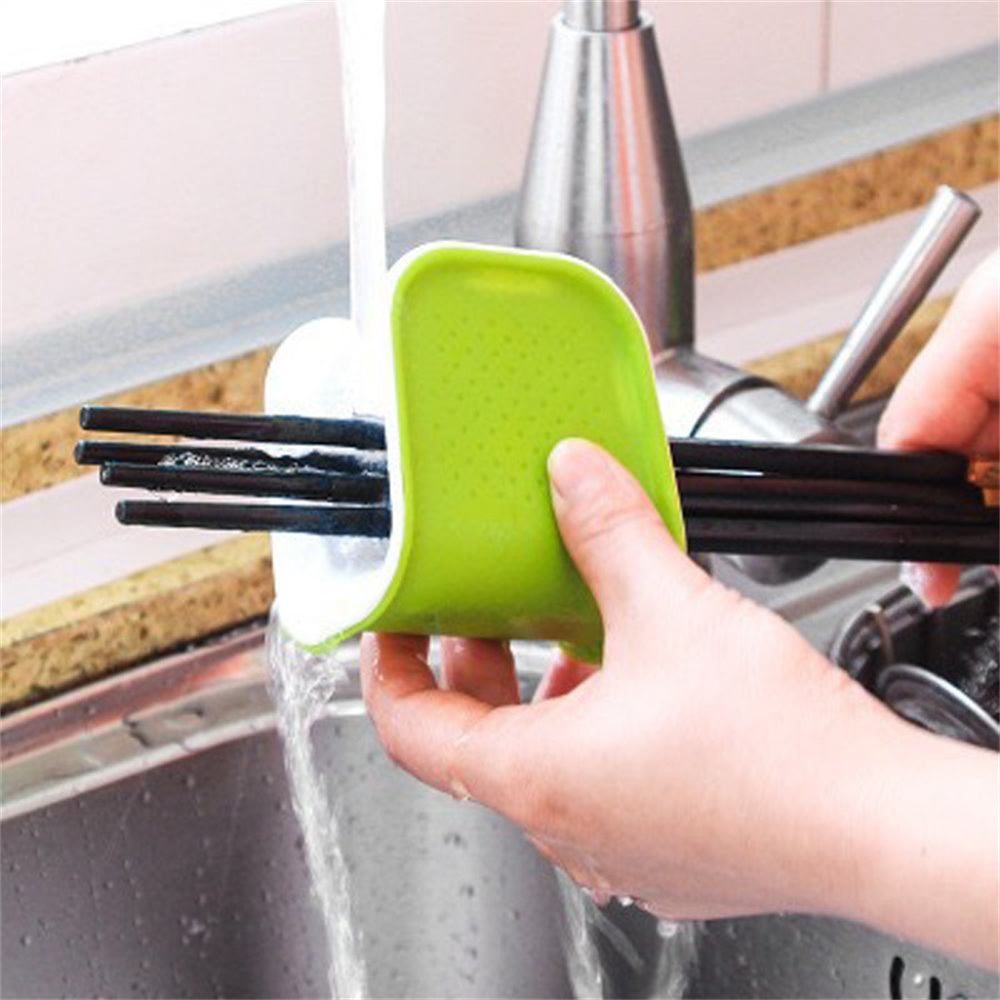 dropship 1pc Household Kitchen U-shaped Double-sided Chopsticks Cleaning Brush; Bristle Knife And Fork Cleaning Brush; Knife Cleaning Hand Guard Brush