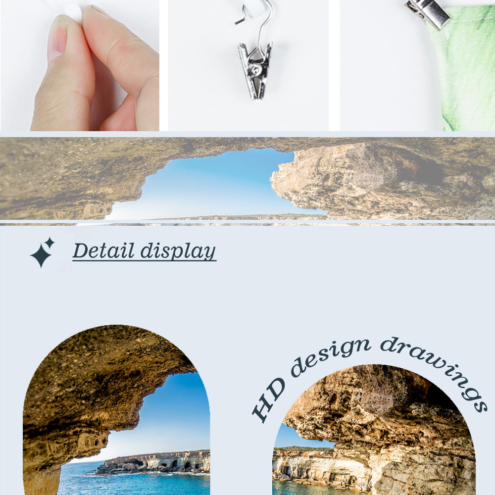 dropship 1pc Mountain Cave Seaside Landscape Tapestry Natural Scenery Bohemian Decoration; Free Installation Package Home Decor Living Room Bedroom Decoration