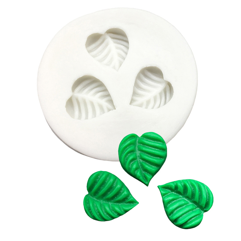 dropship Small Leaf Silicone Sugarcraft Mold Resin Tools Cupcake Baking Mould Fondant Cake Decorating Tools