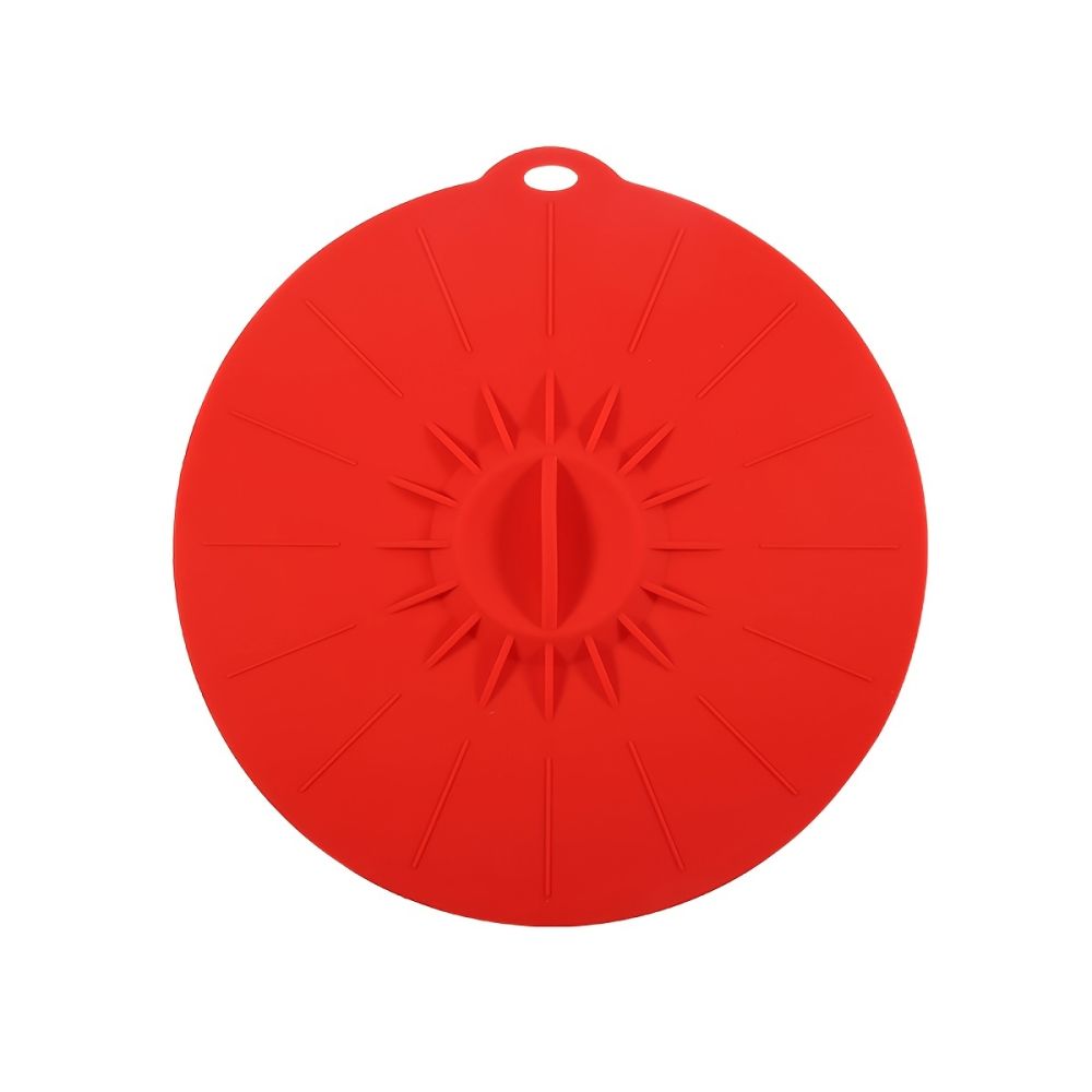 dropship 1pc 10.3in/25.8cm Large Silicone Fresh Keeping Lid; Heat Resistant Strong Sealing Microwave Cover; Kitchen Accessories