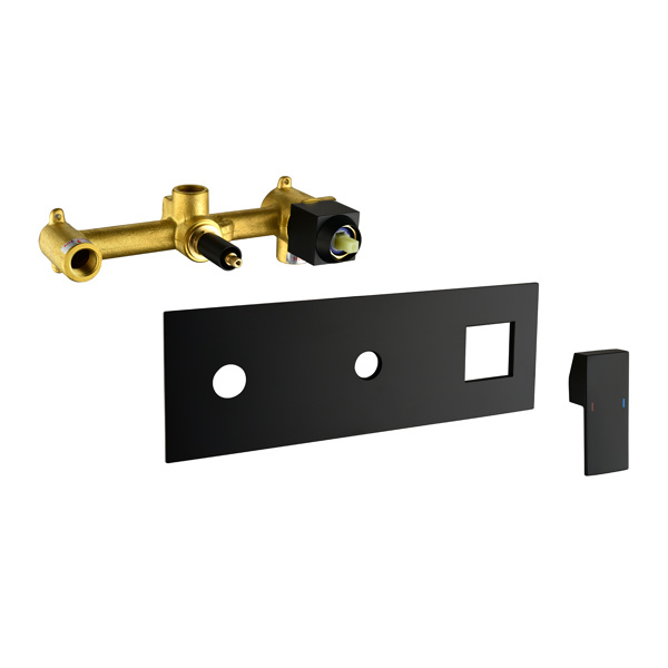 dropship Brass Matte Black Shower Faucet Set Shower System 10 Inch Rainfall Shower Head with Handheld Sprayer Bathroom Luxury Rain Mixer Combo