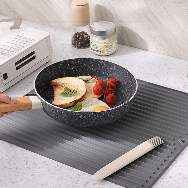 dropship Silicone Square Dish Drying Mat Drain Pad Water Filter Table Placemat Kitchen Heat Resistant Protection Durable Kitchenware
