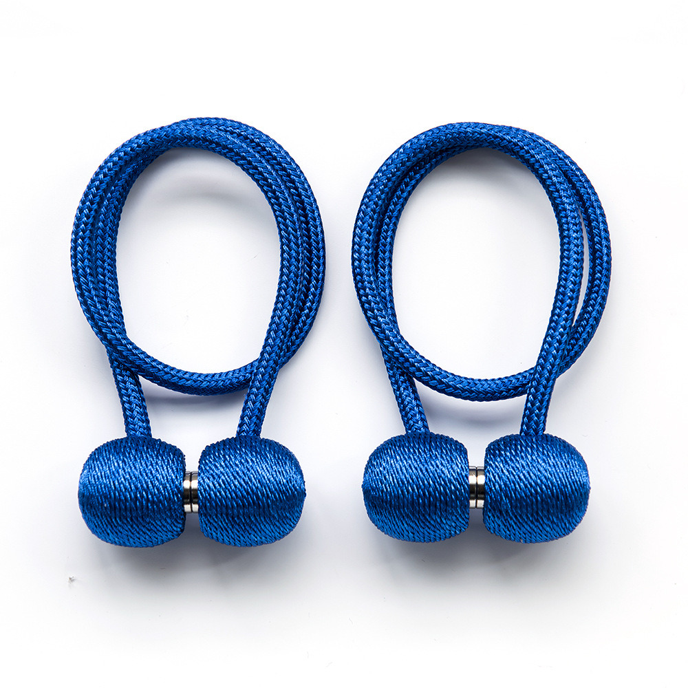 dropship 2Pcs Magnetic Curtain Ball Rods Accessoires Backs Holdbacks Buckle Clips Hook Holder Home Decor Tiebacks Tie Rope Accessory