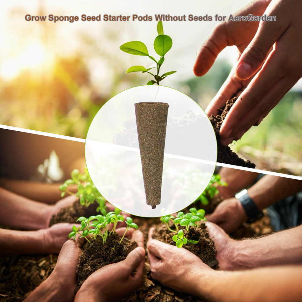 dropship Seed Grow Sponges Replacement Root Growth Sponges Seedling Starter Plugs Seed Starting Seed Pod Hydroponic Garden Planting