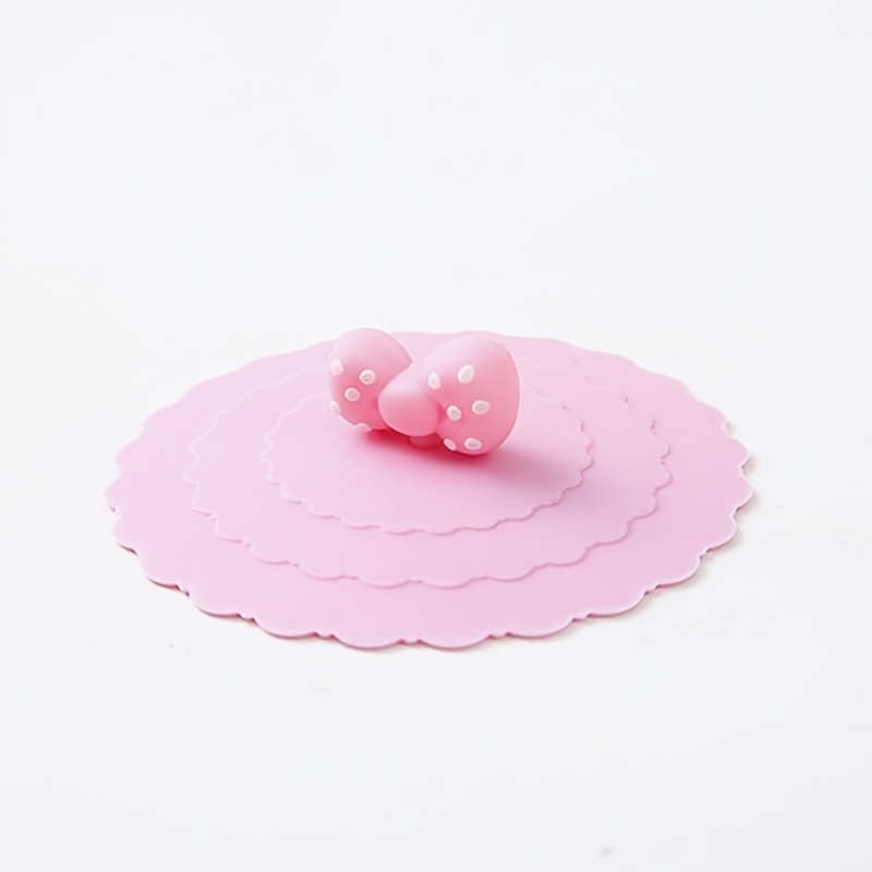 dropship 1pc Silicone Cup Lid; Leak-proof And Dust-proof Ceramic Tea Cup Lid; Sealed Bowl Lid; Multi-purpose Sealed Fresh-keeping Cover