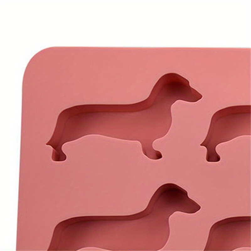 dropship 1pc 9 Freezers Silicone Ice Mold Card Love Cartoon Dog Shape Chocolate Biscuit Baking Mold