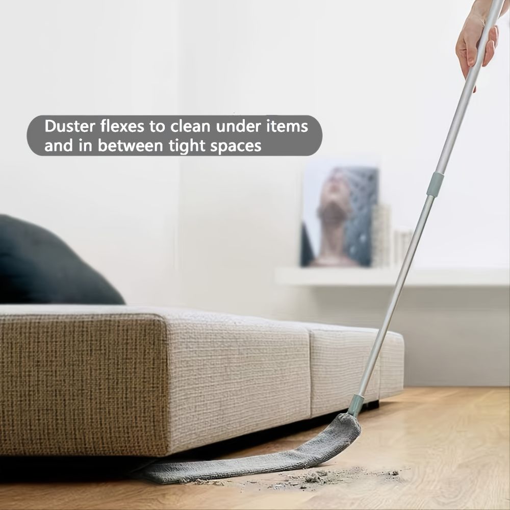 dropship 1pc Dust Cleaner, Microfiber Duster, Retractable Gap Dust Cleaning Artifact, Long Handle Microfiber Brush