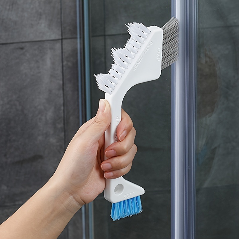 dropship 1pc Bathroom Brush; Tile Corner Crevice Brush; Multifunctional Cleaning Brush; Floor Drain Brush 9.06"x4.13"