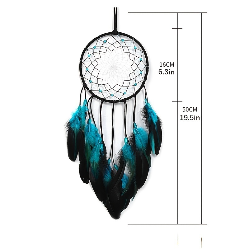 dropship 1pc Feather Dream Catcher For Bedroom; Patterned Decor Hollow Boho Wall Hanging; Handmade Dreamcatcher; Home Decor