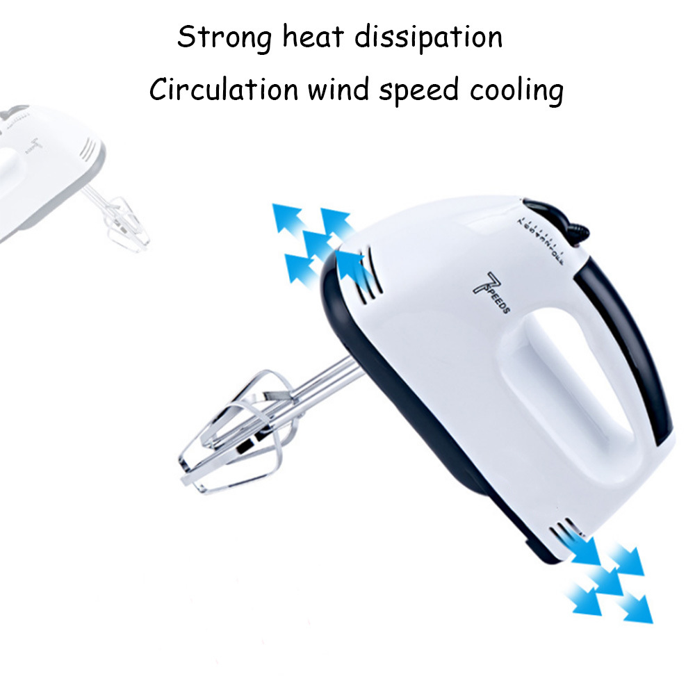 dropship Multifunctional 7 Speed Mini Mixer Electric Food Blender Handheld Mixer Egg Beater Automatic Cream Food Cake Baking Dough Mixer