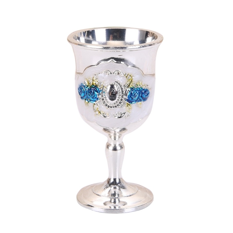 dropship X6HD European Style Wine Glasses Retro Dinnerware Goblet Spirit Vodka Champagne Glasses Beverage Tumbler for Party Home Bar