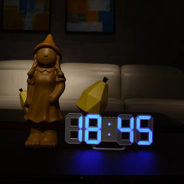dropship 1pc 3D LED Digital Clock; Bedroom LED Clock For Home Decor