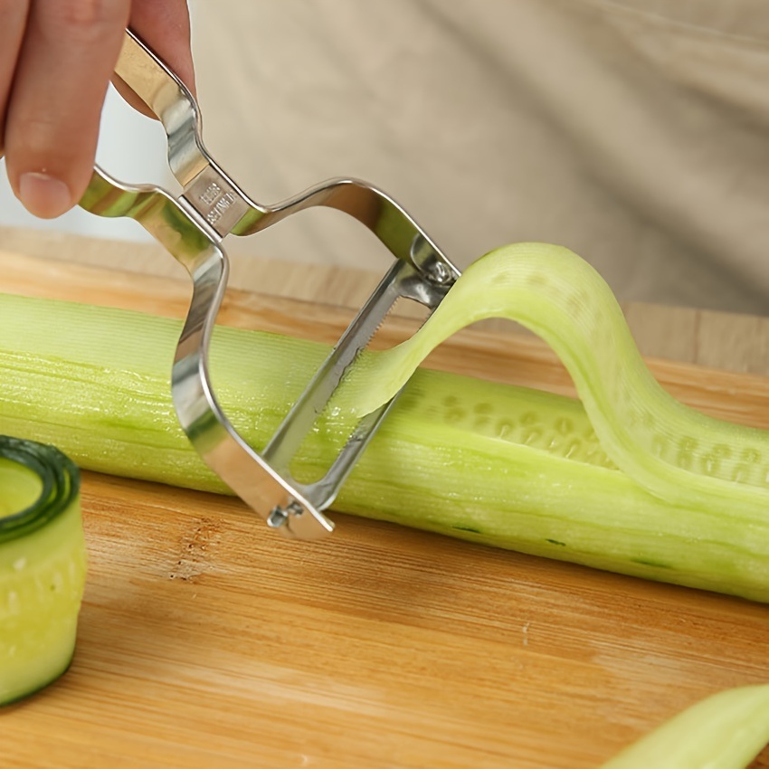 dropship 1pc Stainless Steel Peeler For Fruit; Carrot; Potato; Multi-purpose Cabbage Planer; Vegetable And Fruit Peeler; Kitchen Gadget