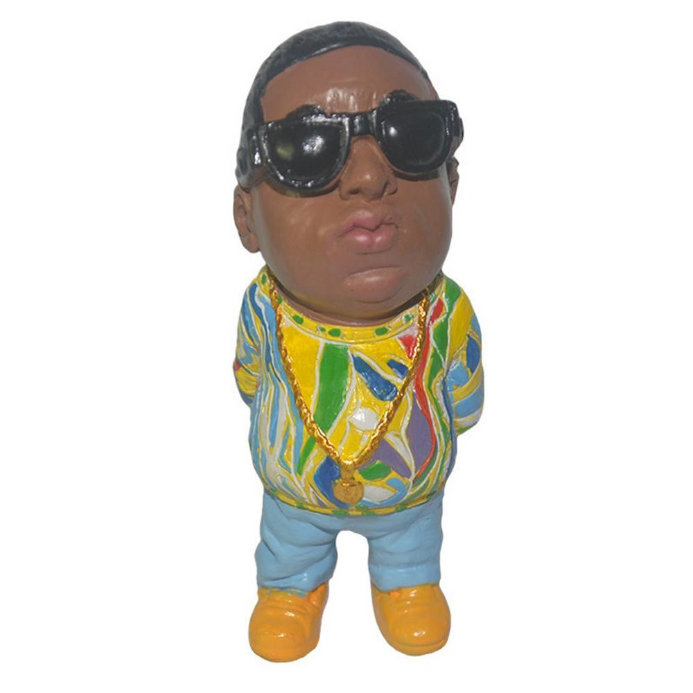 dropship Gift for Hip Hop Lover Figurines Alkyne Legend Commemorative Resin Figurines Ornament Handmade The Late Rap Music Star Sculpture